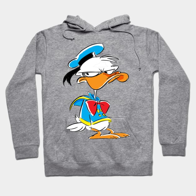 Grumpy Donald Hoodie by Doodle Dan